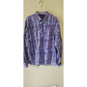 Luchiano Visconti Paisley Button Down Men's Shirt XL